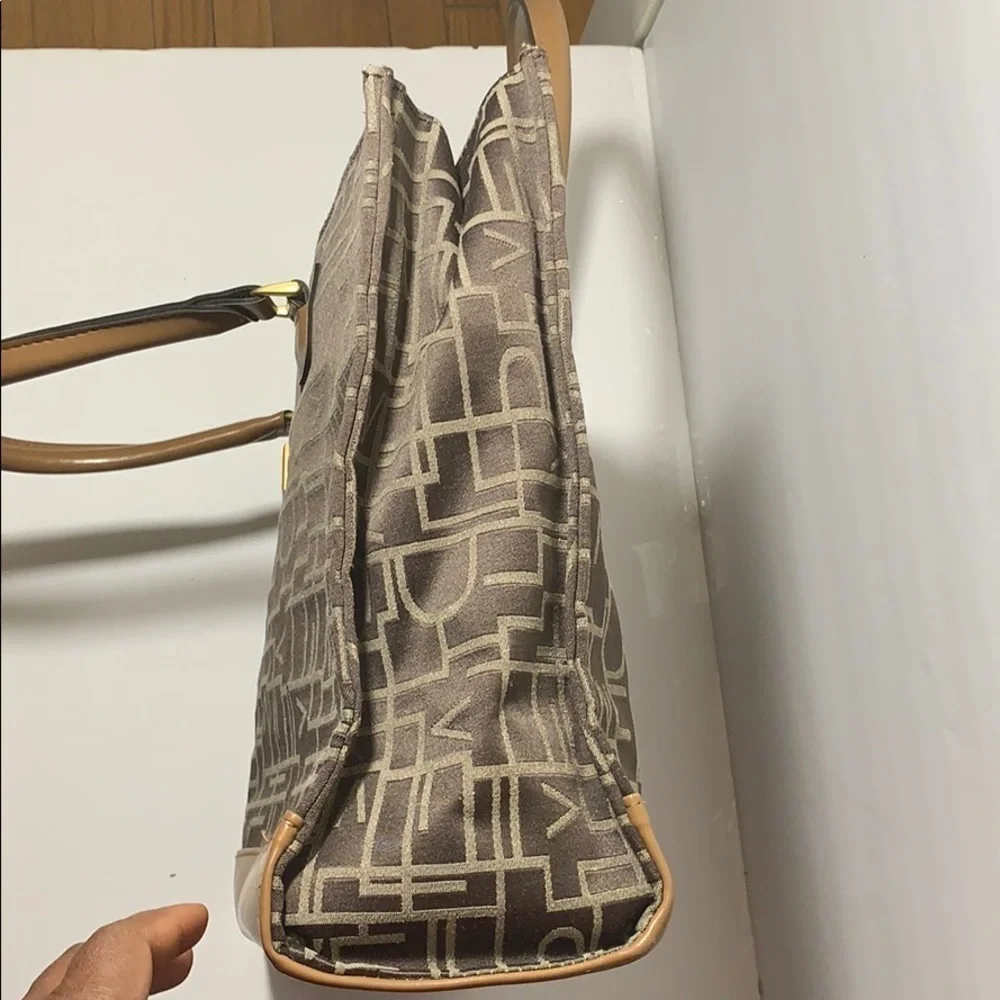 Diane Von Furstenburg monogram satchel bag
